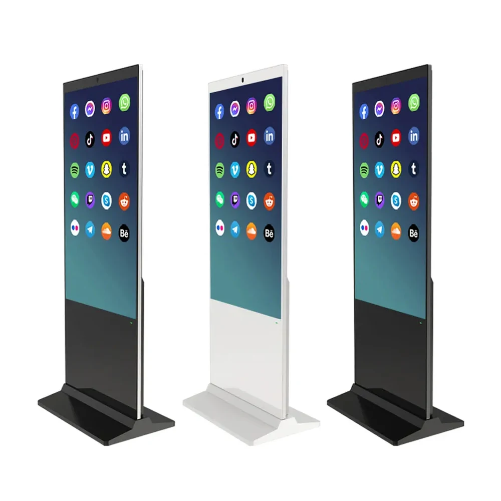 Touch  Floor Standing Digital Signage Totem LCD TV Touch Screens Kiosk Advertising Display Digital Signage Display