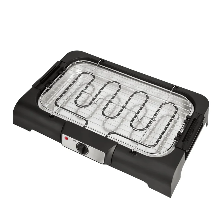 2022 New Design Easy Carry Smoke Free Indoor Stainless Steel Aluminum Electric Multi Tabletop BBQ Grill