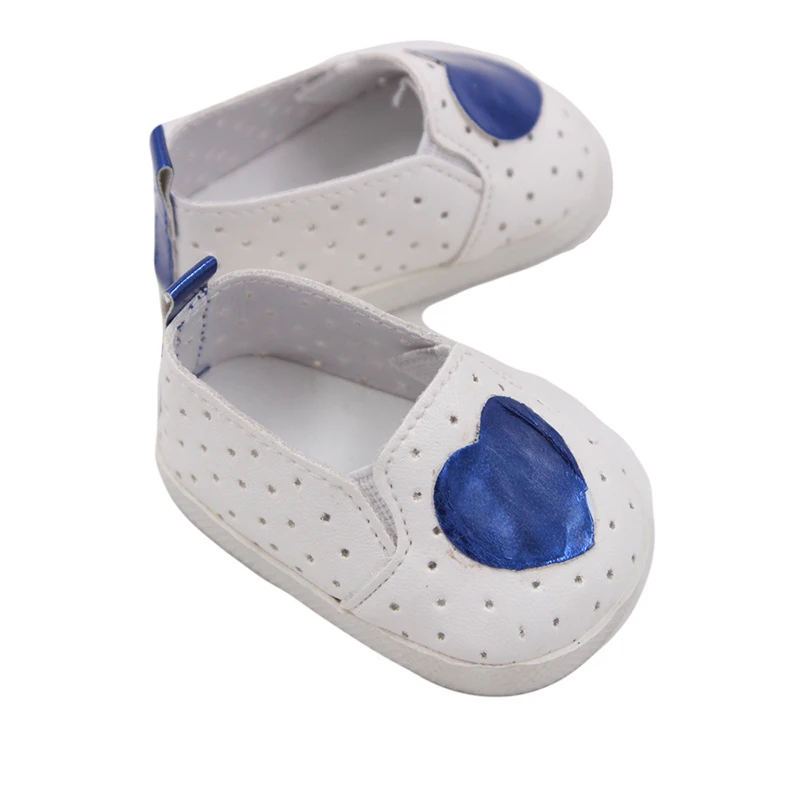Heart 4 Colors Shoes for New Born Baby Dolls Cute Shoes for 18 inch Baby Doll Shoes