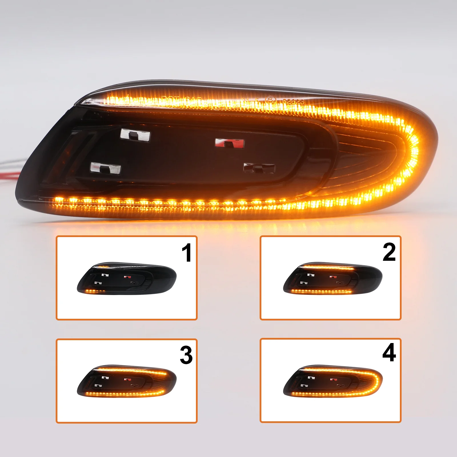 Ailead Smoke Lens Dynamic Led Side Marker Sequential LED Turn Signal Lights For MINI Cooper F55 F56 F57