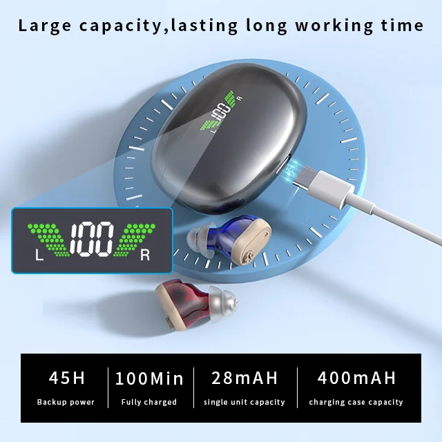 China CIC digital hearing aids manufacturer quality rechargeable invisible hearing aid for the deaf price list wholesale cheap