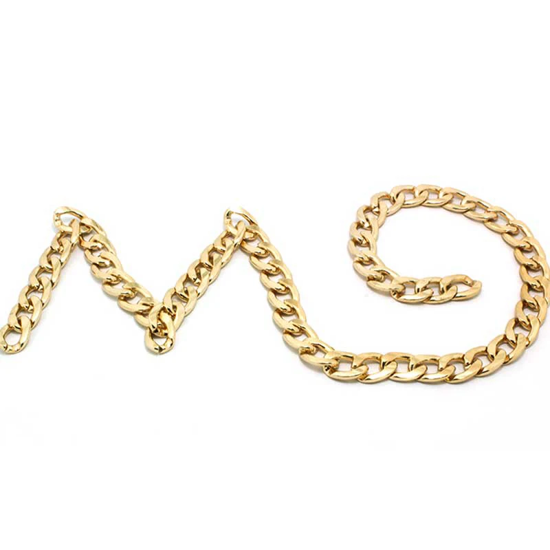 
Wholesale High Quality Long Aluminum Chain Gold Handbag Chain Strap 