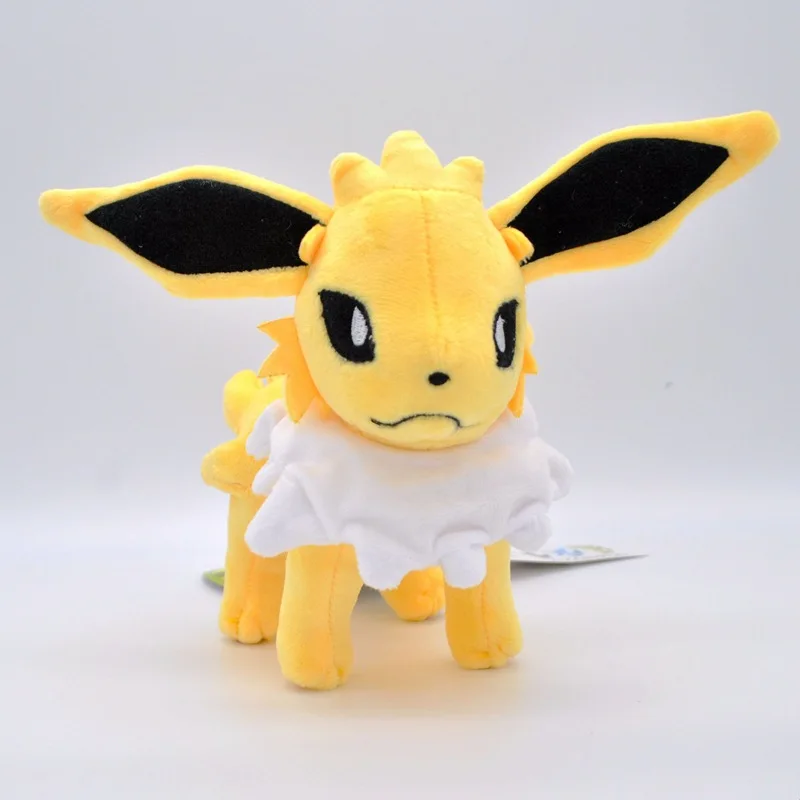Wholesale 20cm High Quality Anime Poke mon Plush Toy With Tags Standing Evolution Eevee Plush Grab Doll