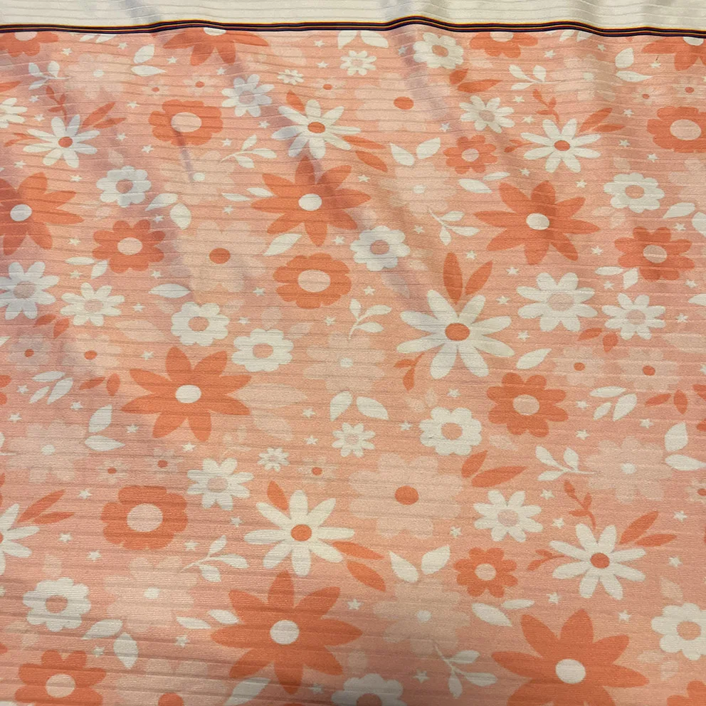 high quality good price low moq custom digital printing polyester wide stretch rib knitted fabric