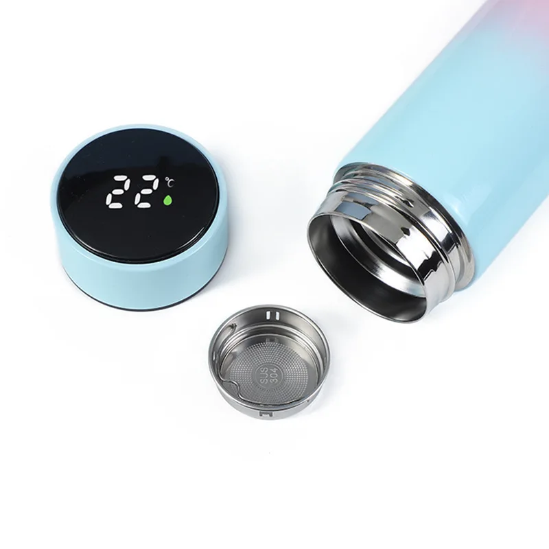 2024 Custom water bottle termos digitales smart cup termo inteligente termos de agua gym vasos de acero inoxidable aqua flask