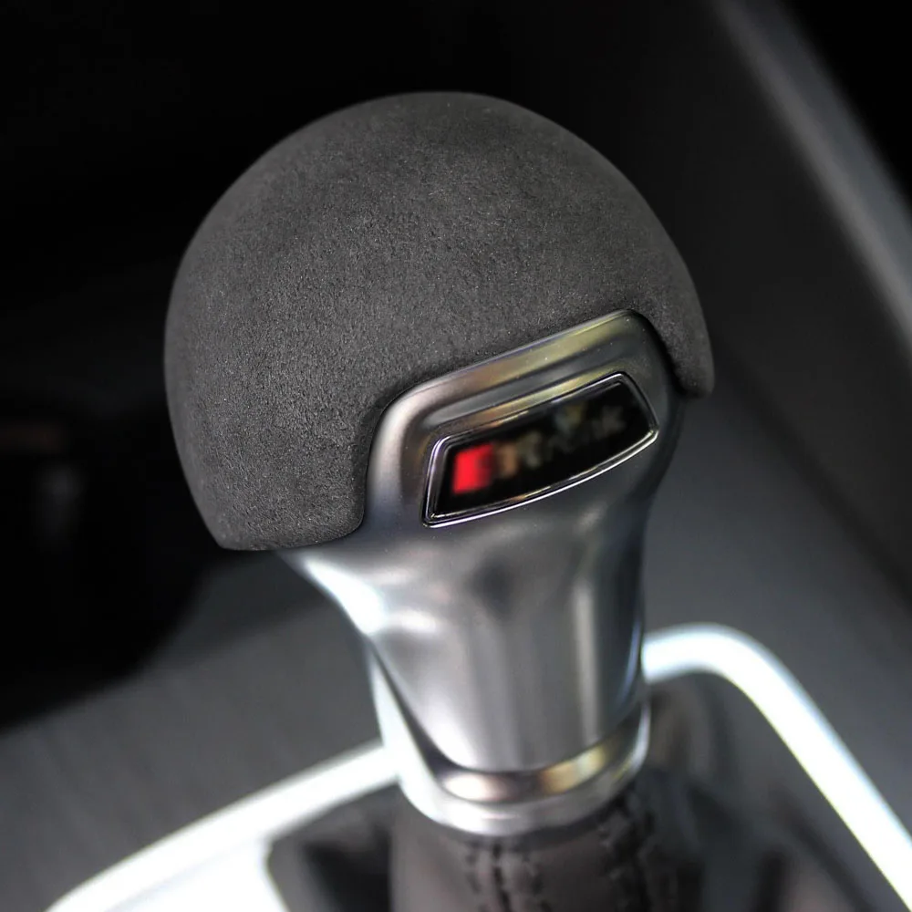 Ushilife Alcantara car gear shift knob lever cover for Audi A3 S3 2014-2018 Q2L 2018-2021 car decoration