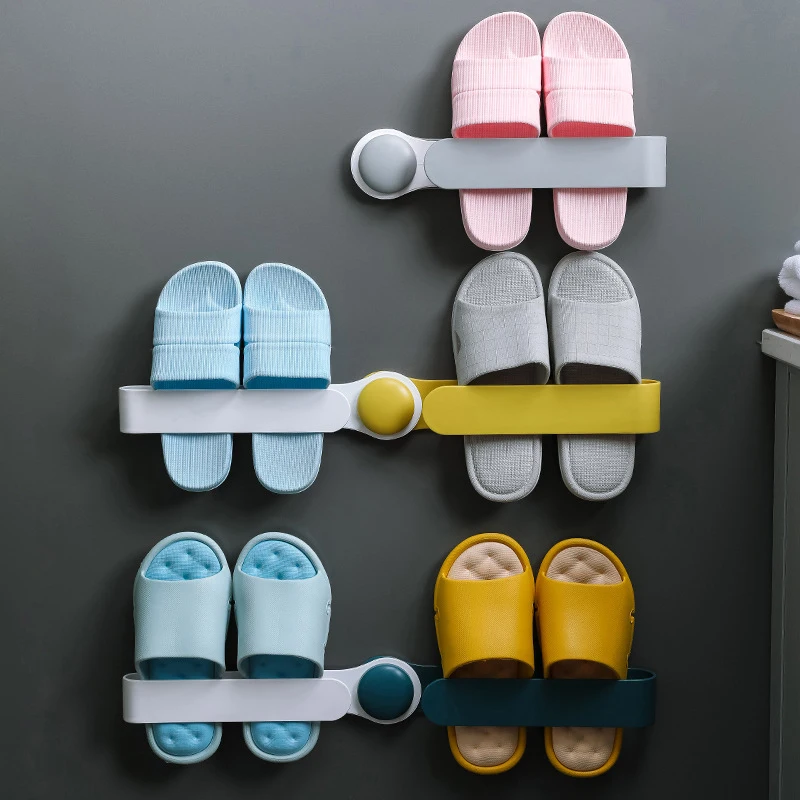 Foldingdrain Punch-free shoe storage rack wall-mounted shoe storage shoe racks for home