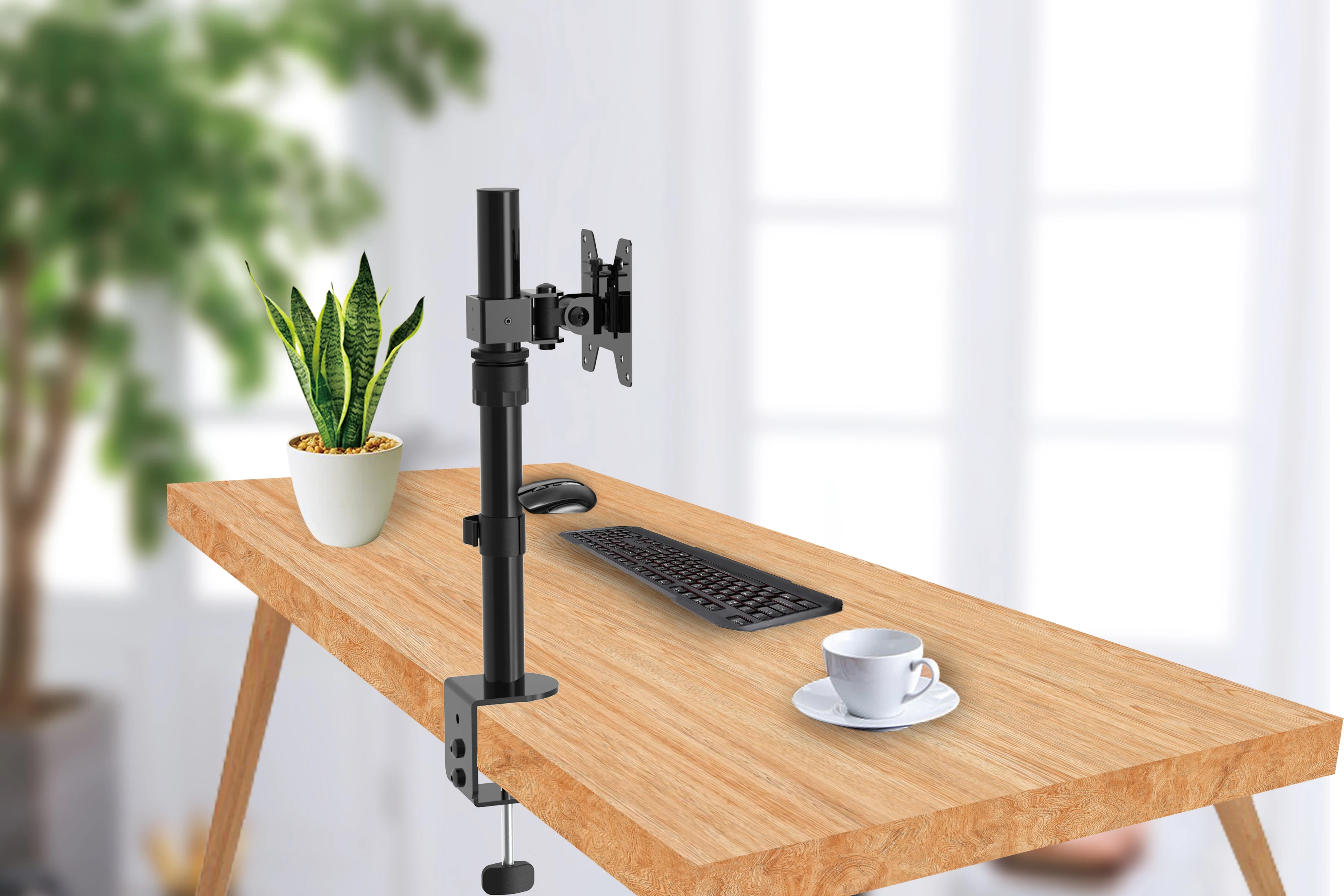 height adjustable rotate LCD desktop monitor mount stand