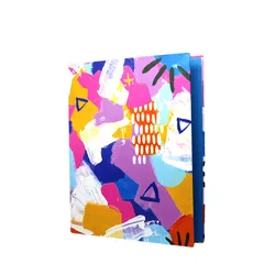 Customized Logo Document File Ring Binder File Folder Classic Hardcover Certificate Cover for School and Office Paper Folder