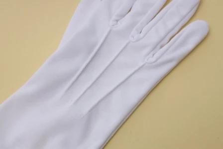 
100%Cotton White Work Gloves Military Parade Combat Police White Etiquette Cotton Gloves 