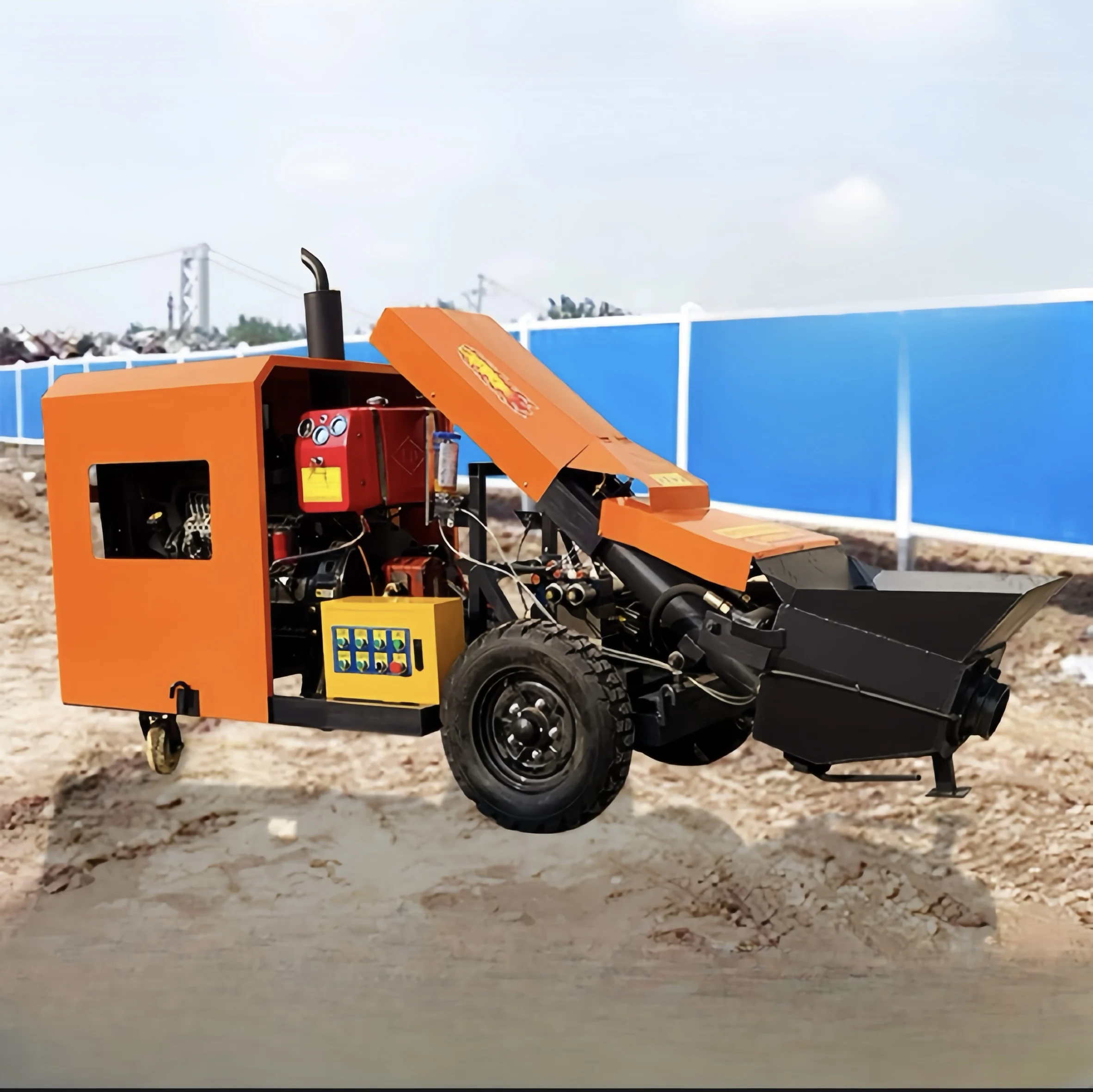 Widely Used Small Mini Concrete Pump Machine Diesel Concrete Mixer Pump for Sale