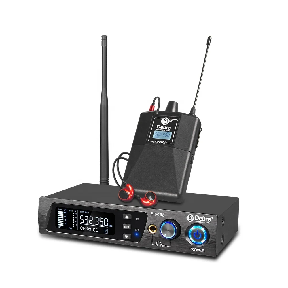 ER-102 Portable Wireless in Ear Monitor System for stage recording