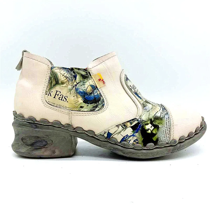 Ladies Wholesale Daily Work Flat Lace Up Boots Women Comfortable Fancy Shoes