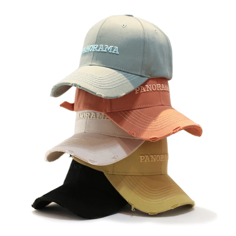 
Cotton unstructured baseball cap with embroidered logo, custom dad hats 