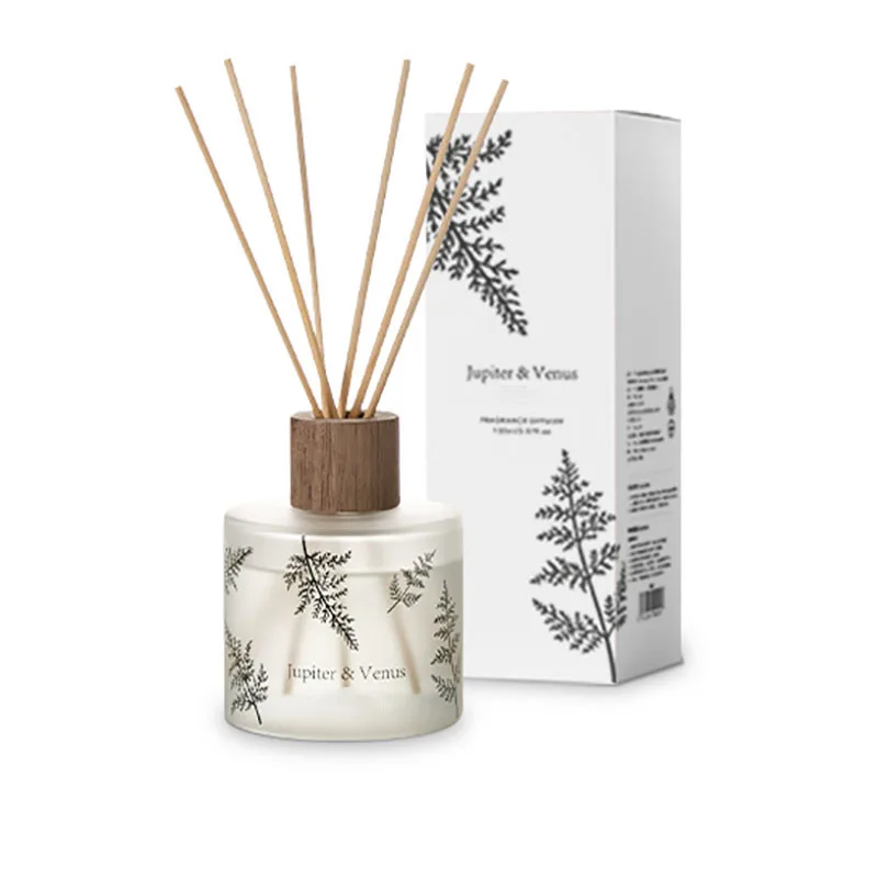 M&Scent Free Customize Air Fragrance Freshening Luxury Home Decor New Perfume Stick Black Glass Reed Diffuser