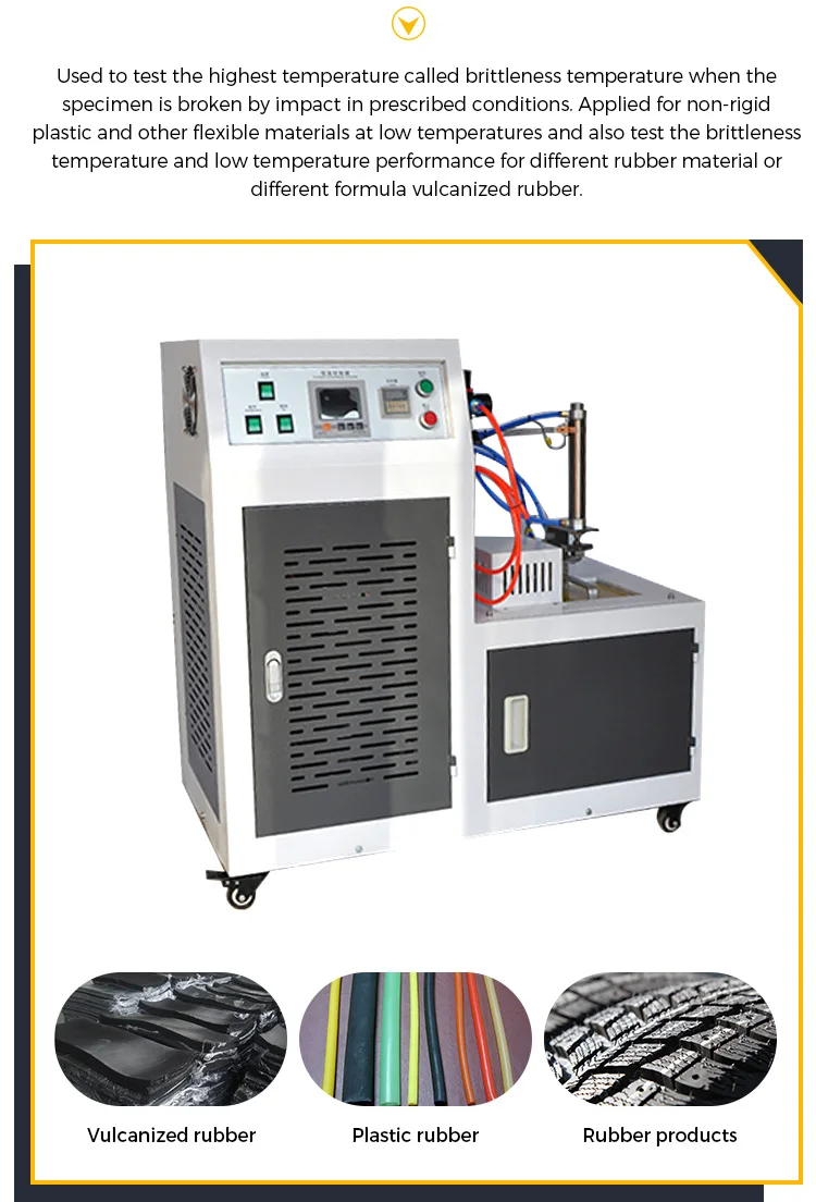 ISO974-80 SKZ133 Low Temperature rubber Brittleness Tester with dual compressors