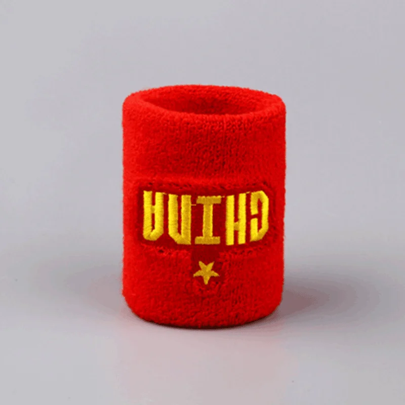 Fitness Elastic Embroidered Terry Towel Cotton Wrist Sweatbands Band  with Custom Logo  wristband deportivaFor Sports
