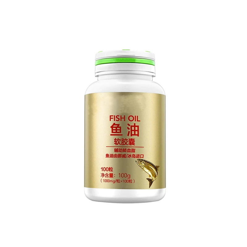 
Fish oil extract vitamin E assists in lowering blood lipids 1000mg*100/tablet fish oil soft capsules 