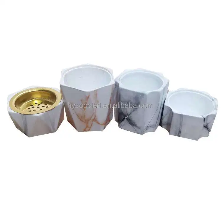 Fashion Marble Gold Charcoal Jars Thurible Aromatherapy Furnace Arabic Ceramic  Incense Burner Zen Incenso Luxury Decor