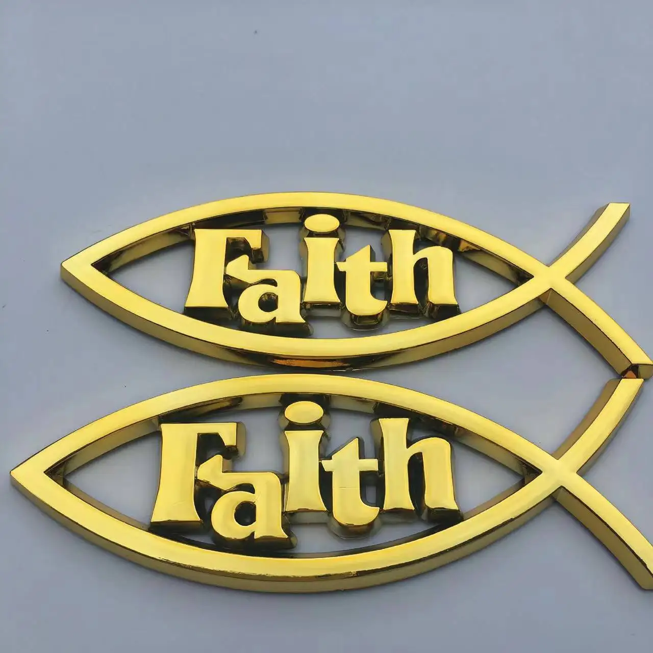 3D Иисус/вера/крест символ рыбы логотип эмблема автомобиля значок наклейка забавная виниловая на окно