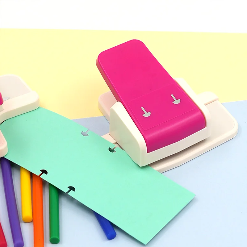 Creative and seat belt assisted aiming small hole punch mushroom hole paper punching machinehole punch