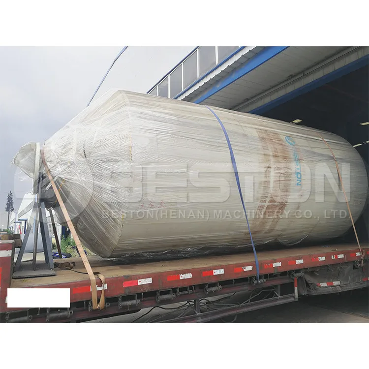 Beston Group 12-16T/D waste sludge pyrolysis to fuel oil plant waste pyrolysis machine