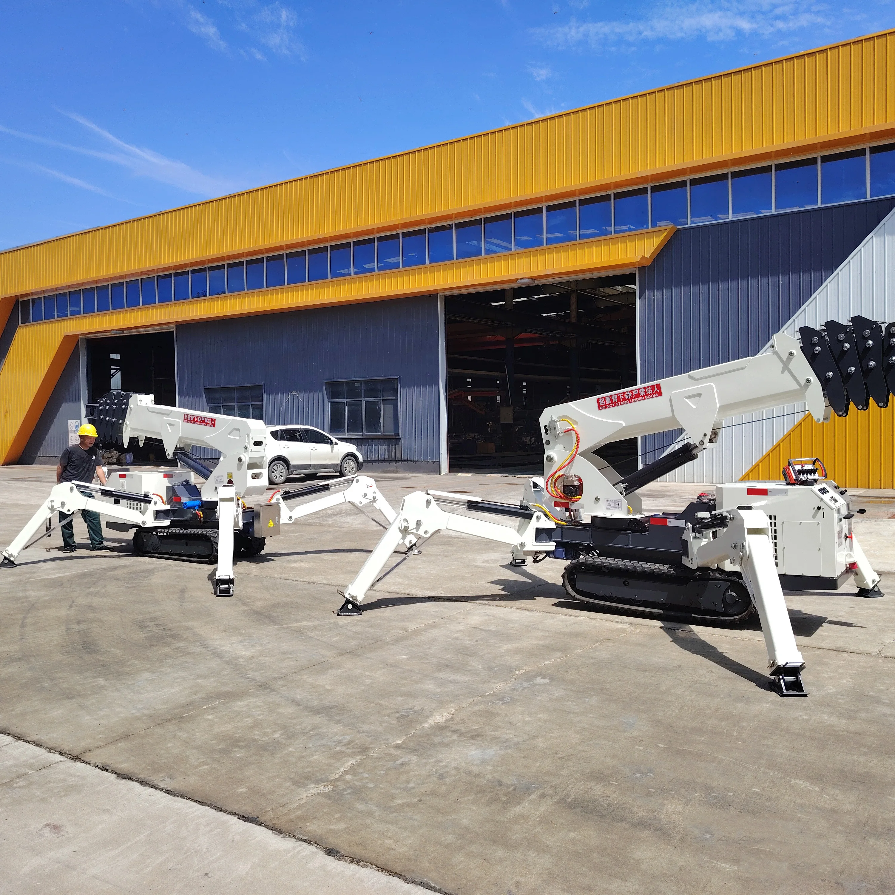 P-319 CE EPA High Quality Crawler Lifter 3 5 8 10 Ton Heavy Tracked Cranes 8t Construction Mobile Spider Crane For Sale