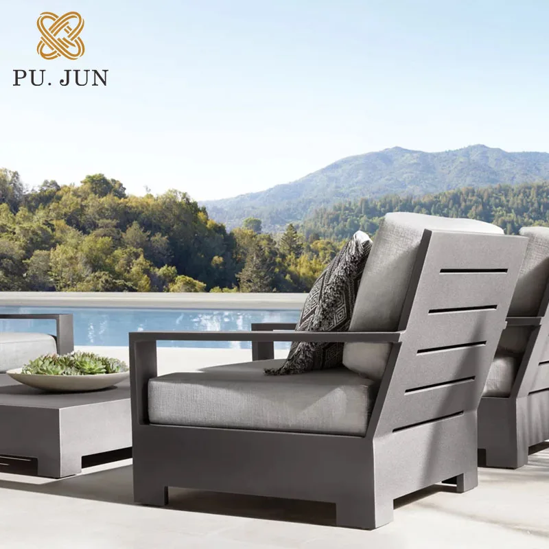 High Quality Garden Furniture Home Outdoor Plastic Sofa Set Cast Aluminum Patio Furniture Ningbo