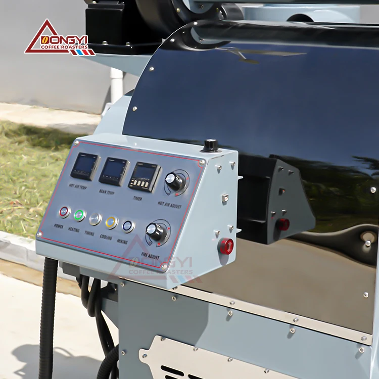 Commercial 12kg 15kg Cast Iron Drum Coffee Roaster Machine Electric Power Source Gas Option Best Price