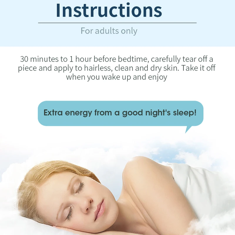 2023 Best selling products sleep plaster MQ sleepy patch foam sleep aid patch melatonin sleep patch