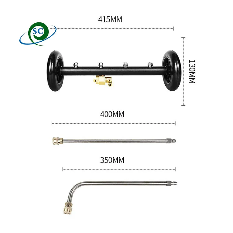 4000psi High Pressure Car Wash Water Broom portable Undercarriage Cleaner car washing surface cleaning tool