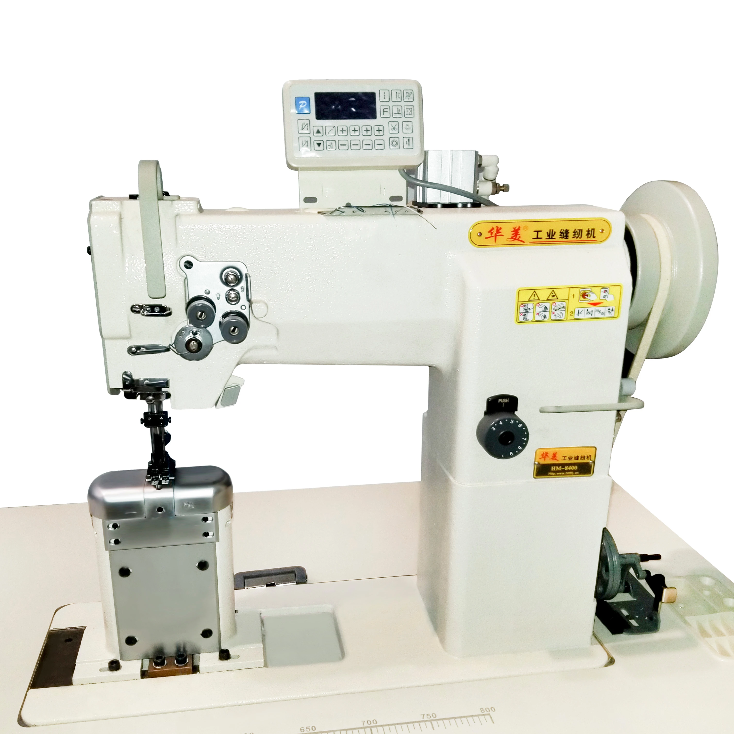 HM-8602B  professional for car seat covers making double needle post bed sewing machine walking foot