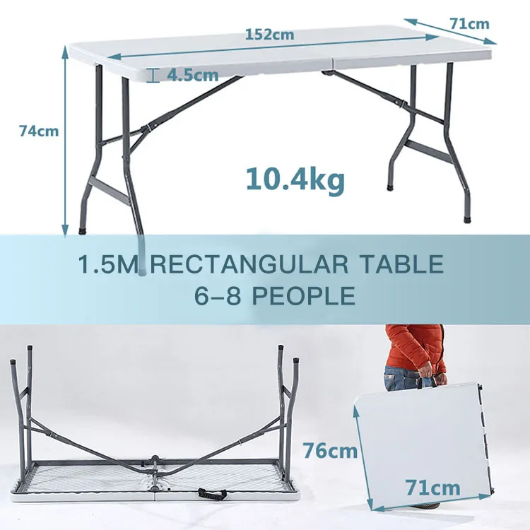 White Pvc Study Foldable Table For Home Space Save