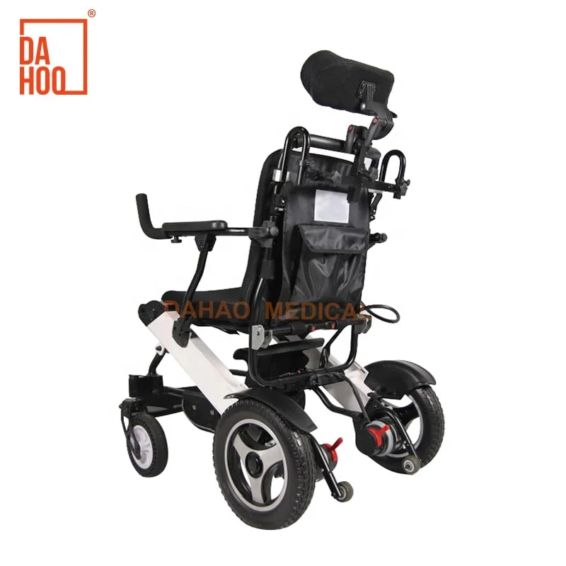 Adjustable Height Cerebral Palsy Electric Wheel Chair Adult High Back Power Folding Motorized Wheelchair