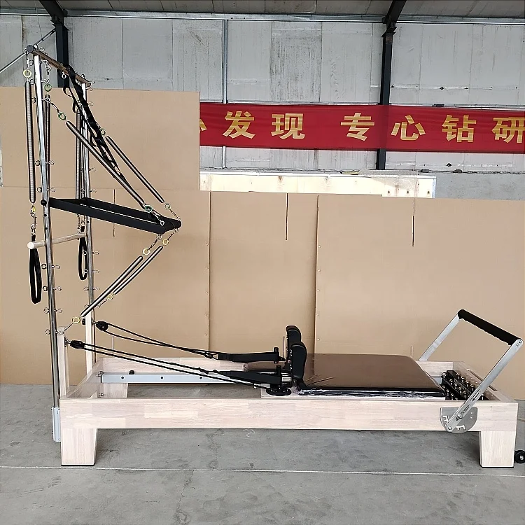 ROARFIT core bed half tower Trapeze cadillac reformers machine trapeze reformer tower buy oak maple wood pilates reformer tower