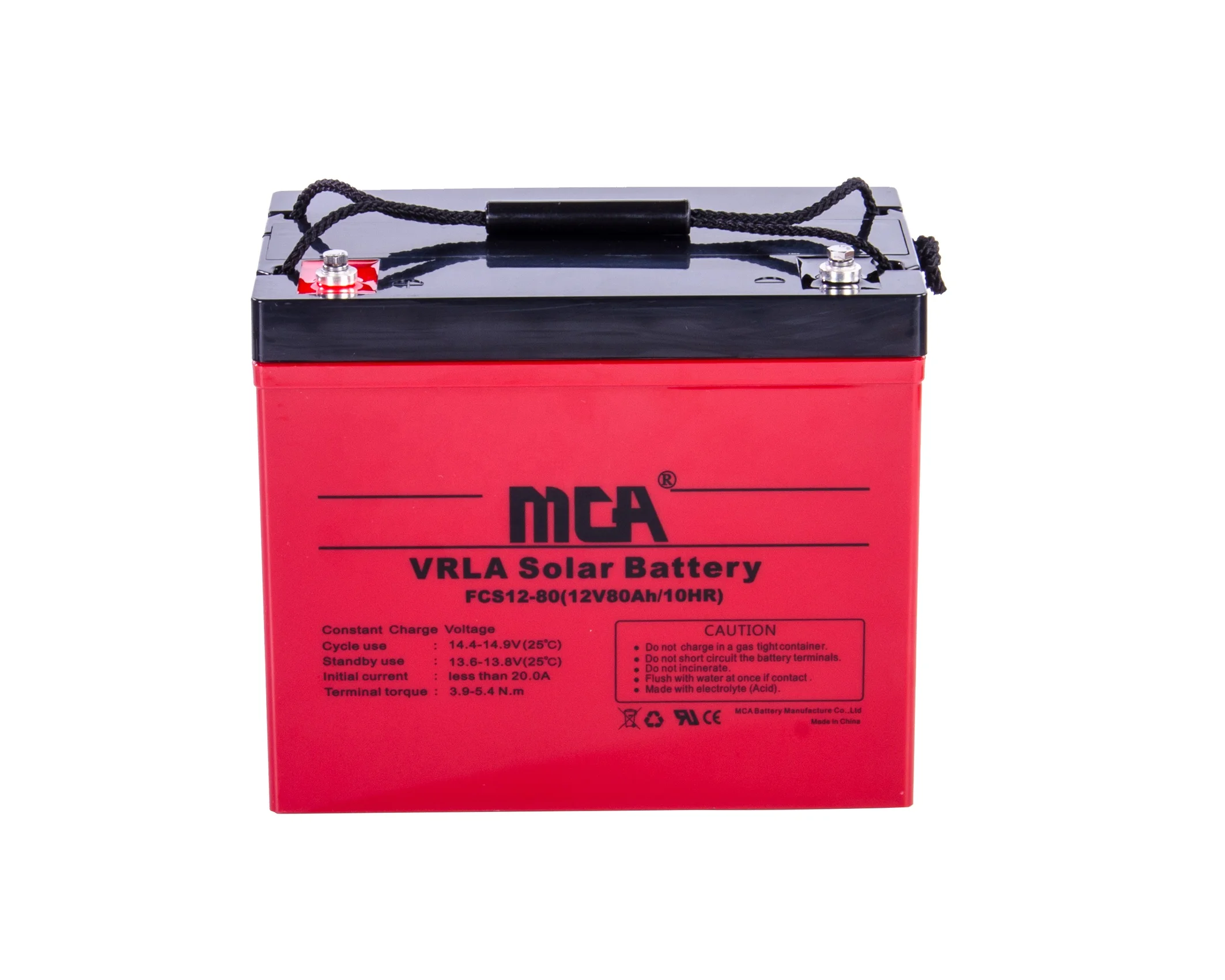MCA factory dry storage rocket 12v 200ah solar battery