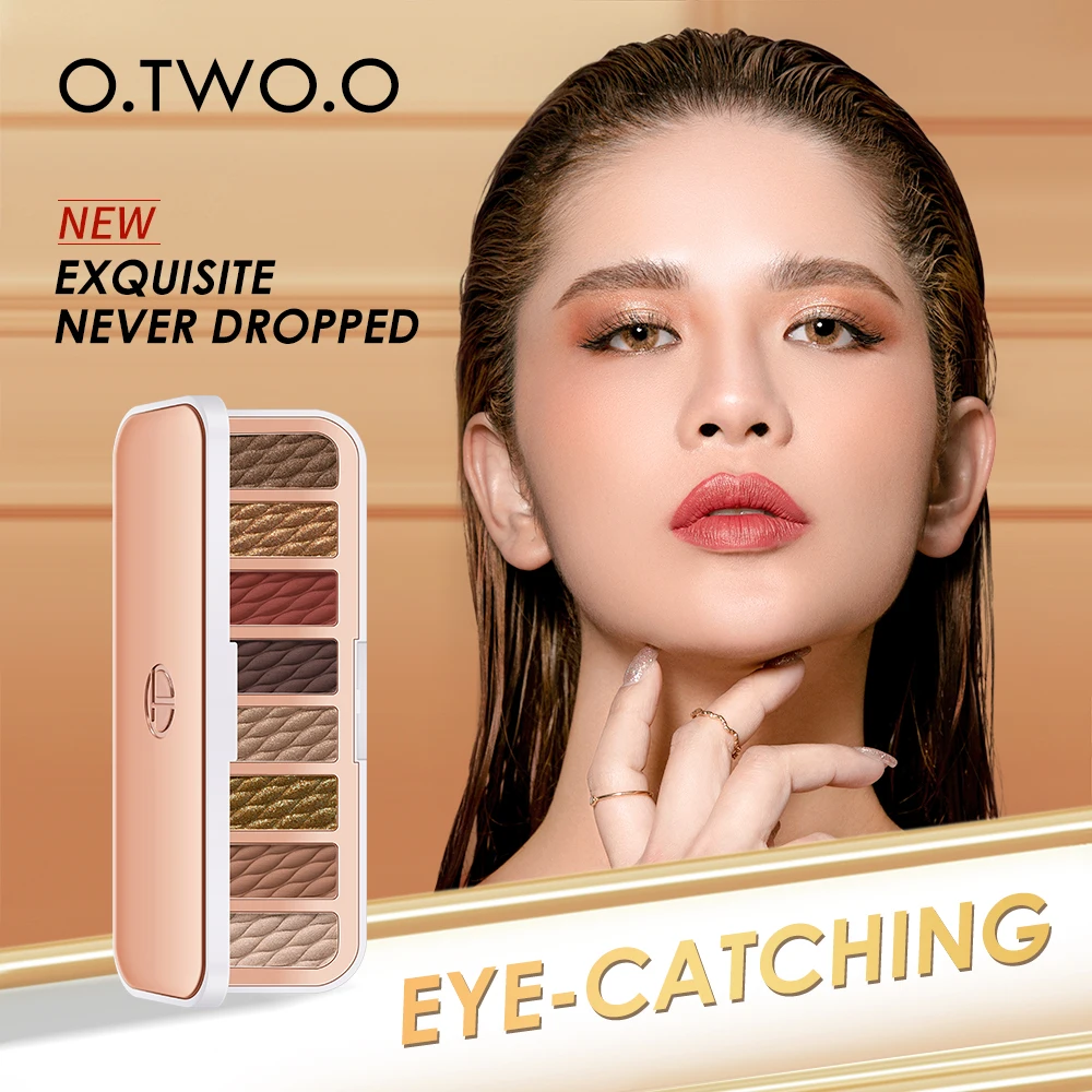 O.TWO.O Wholesaler Long Lasting Makeup 4 Colors High Pigment Luxury Gold Eyeshadow Palette