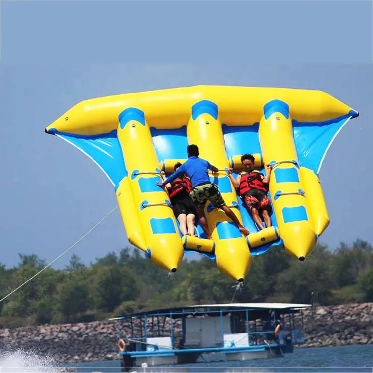 Оборудование для водного отдыха из ПВХ, 0,9 мм, 4 дюйма, 6 дюймов, 8 человек, спиннинговые трубки для надувных летающих рыб, лодочных трубок, буксируемые снежные трубки