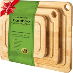 Cheap hot sale top quality  bamboo cutting board set of 3