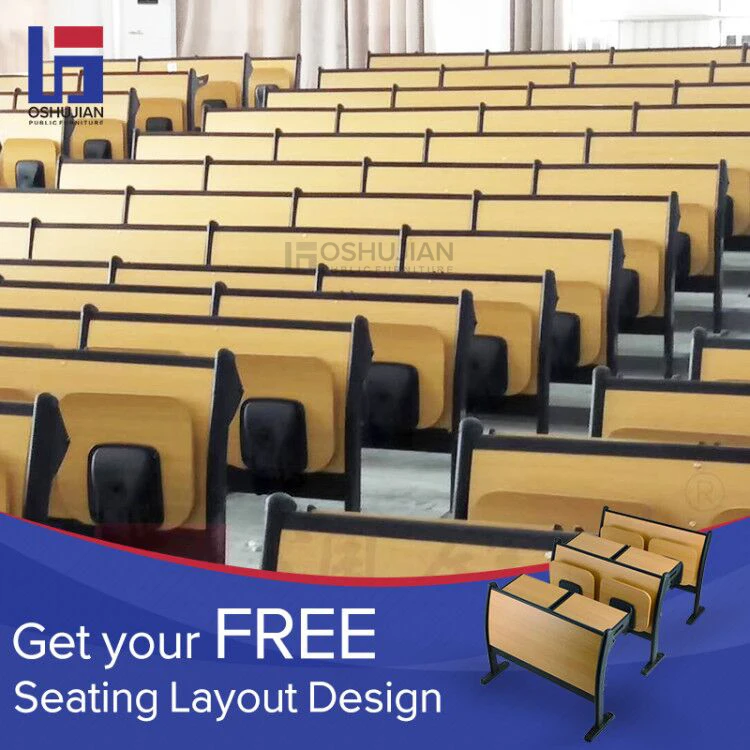 University school classroom furniture chair with table desk casters