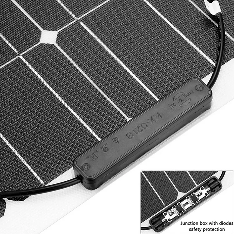 Flexible Paneles Solares 70W 110W 160W Flexible Solar Energy System Marine Semi Flexible Solar Panel