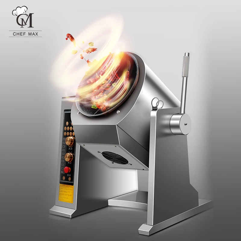 Commercial 3500W Intelligent Stir Fry chicken Machine Automatic Table Electric Automatic Fried Rice self noodle cooking machine