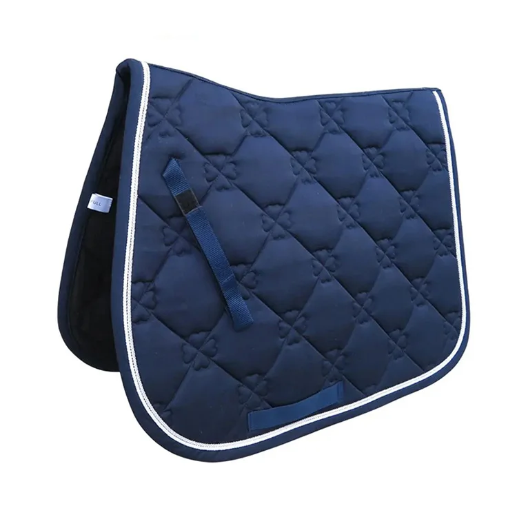 Wholesale Equestrian Supplier Dressage Saddle Blanket Competition Equine Custom Velvet Saddle pad for Horse Racing