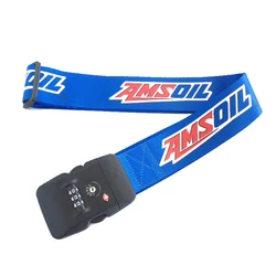 Prime Quality Promotional Customized Logo Adjustable Travel Luggage Strap with TSA Lock