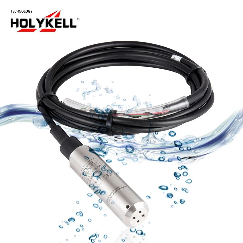 
 Holykell stainless steel water tank level probe sensor,12v ground water level sensor submersible for deep well  