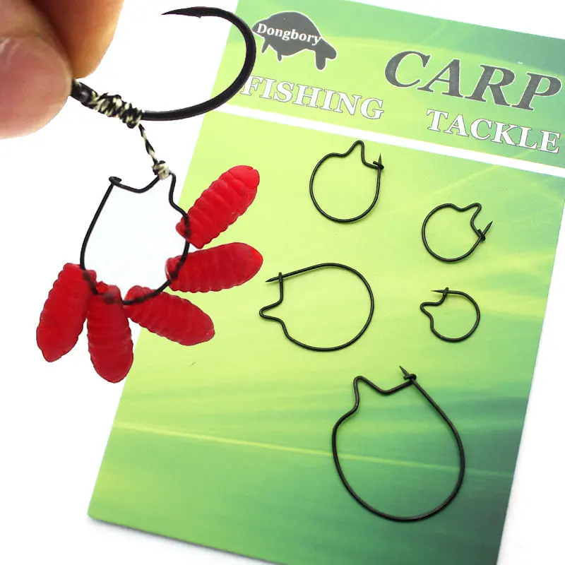 Carp Fishing Hook Bait Sting Boilie Pin Spike Live Bait Lure Hooks Worm Hook Maggot Clip for Hair Rig Ronnie Rig Carp Rig