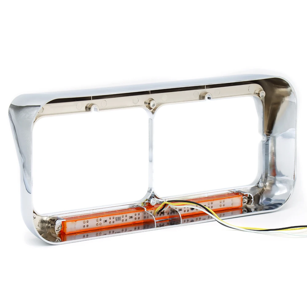 T660 Dual Rectangular Headlight Bezel comercial heavy truck parts from china