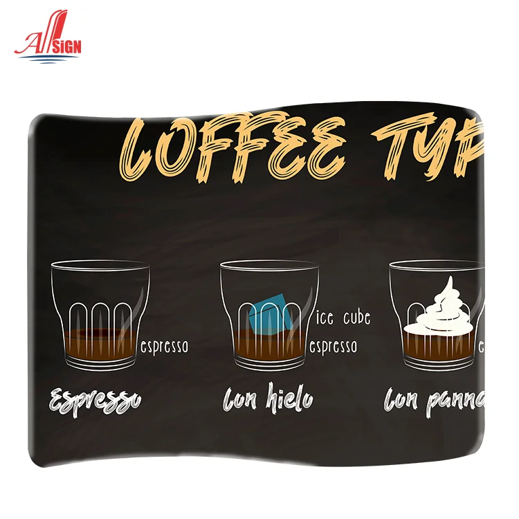 Factory Custom 8ft 10ft 20ft Curved Straight Advertising Portable Tradeshow Exhibition Booth Tension Fabric Display