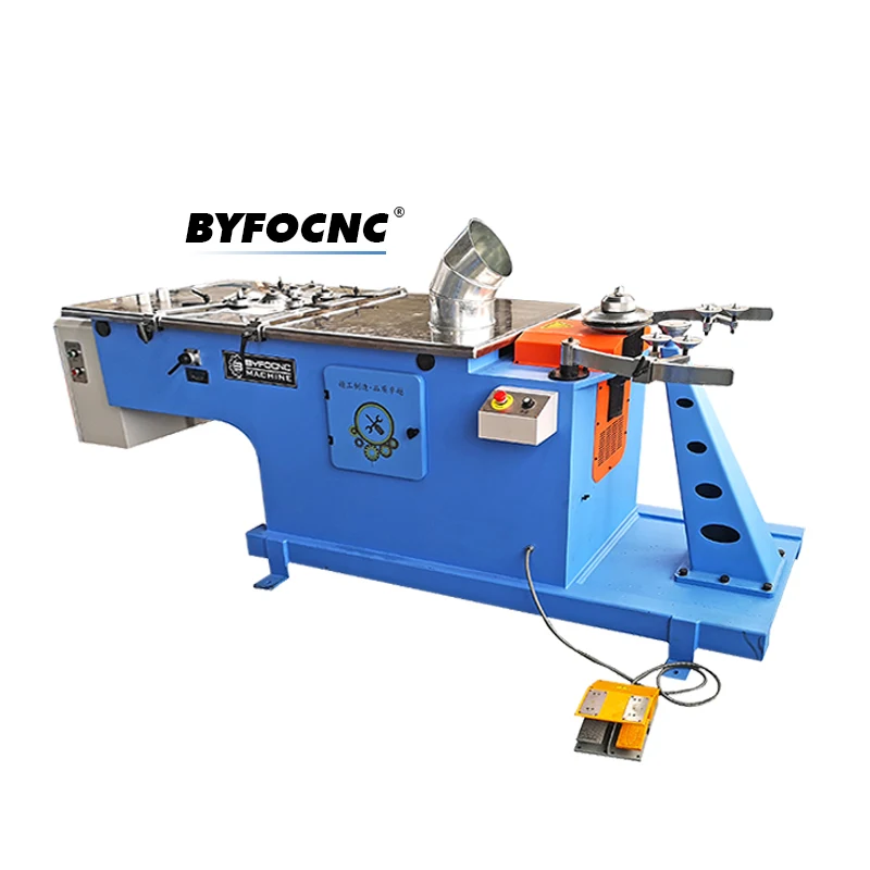 Hydraulic elbow roll former machine HVAC round duct making machine