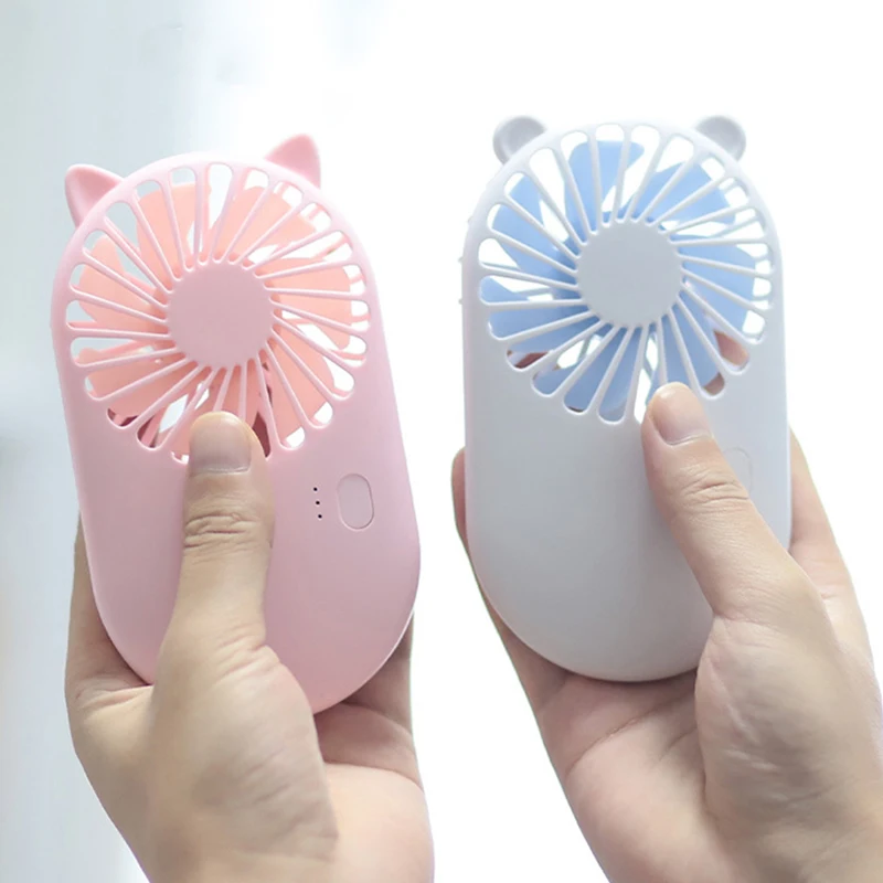 Small Battery Handheld Personal Fan USB Electric Rechargeable Mini Portable Fan